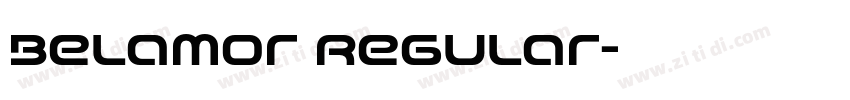 Belamor Regular字体转换